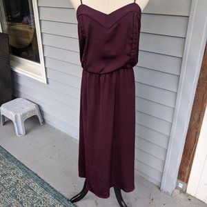 H&M Purple Silky Midi Tank Dress - 6